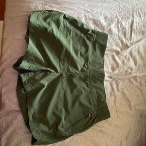 green shorts